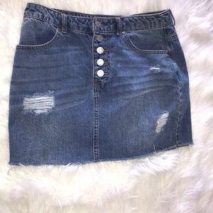 RSQ blue denim skirt